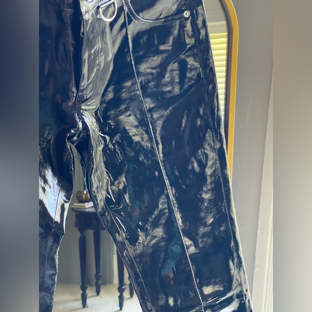 Zadig & Voltaire NWOT Peko Black Vinyl Leather Pant Women's CALL OUTS - Picture 7 of 16